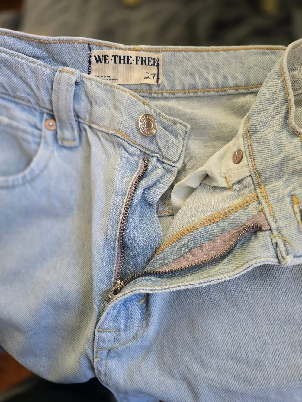 NWOT We The Free Tinsley Baggy High Rise Straight Leg Jeans - Picture 9 of 13